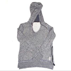 Pullover hoodie with zipper detail